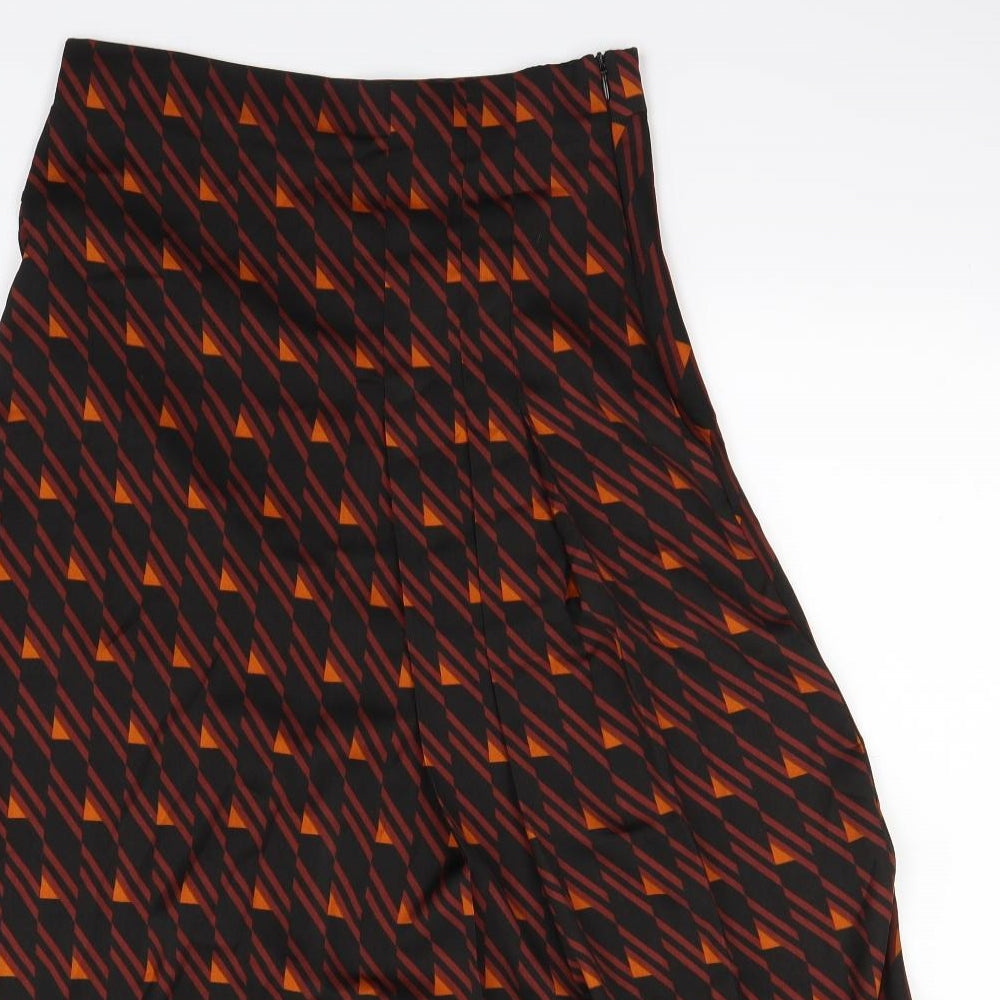 Zara  Womens Multicoloured Geometric  Swing Skirt Size XS