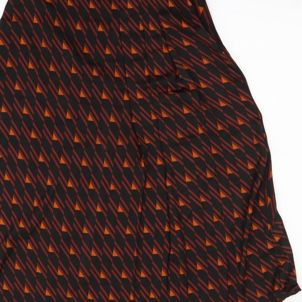 Zara  Womens Multicoloured Geometric  Swing Skirt Size XS