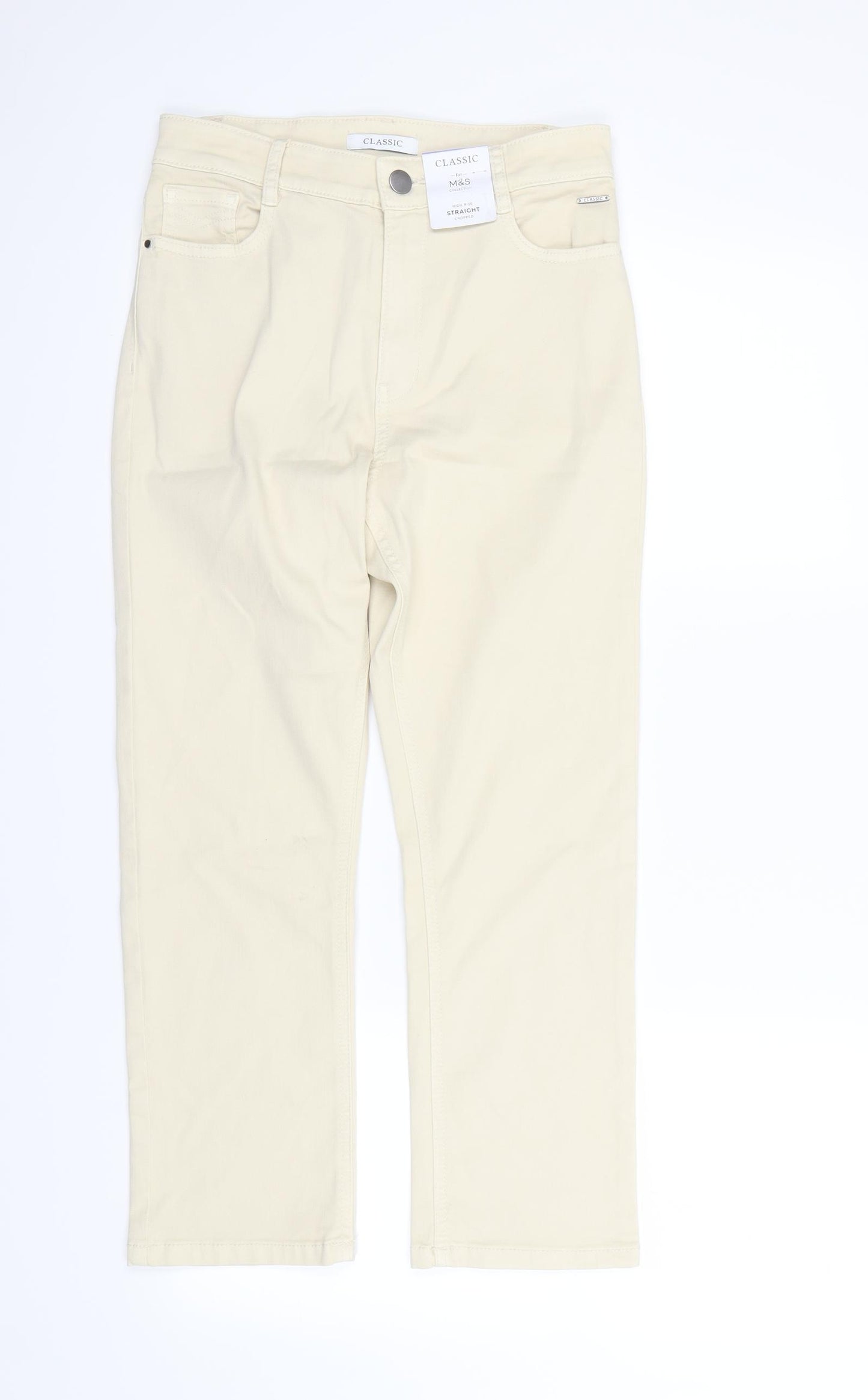M&S  Womens Yellow   Skinny Jeans Size 8 L27 in