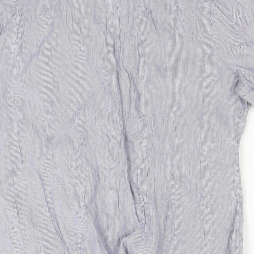 M&S  Womens Blue Check  Basic Button-Up Size 12