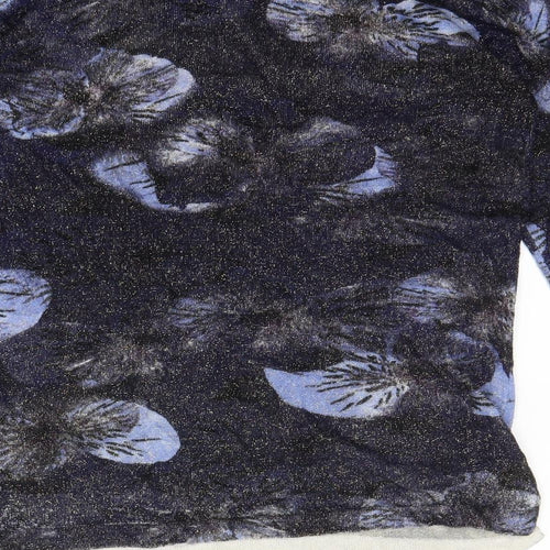 Monnari Womens Blue Animal Print  Basic T-Shirt Size M