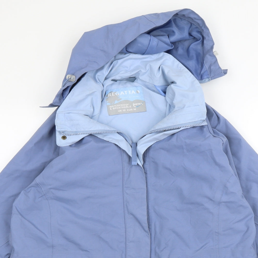 Regatta Womens Blue   Rain Coat Coat Size 10