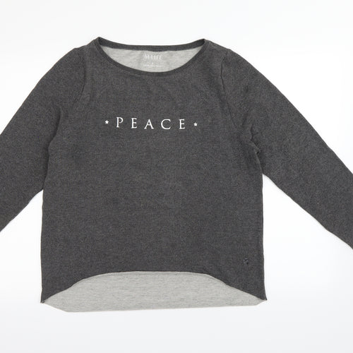 M LIFE Womens Grey   Pullover Jumper Size 10