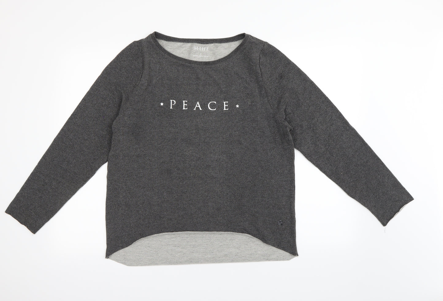 M LIFE Womens Grey   Pullover Jumper Size 10