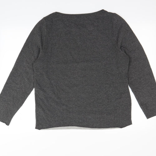 M LIFE Womens Grey   Pullover Jumper Size 10