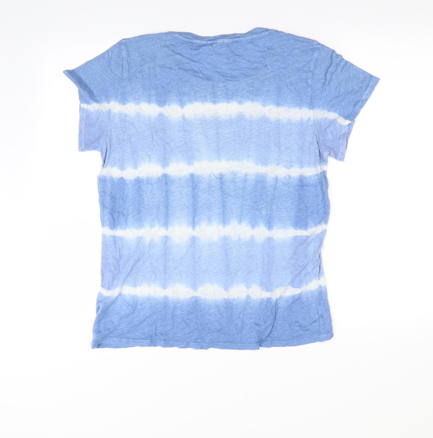 Jigsaw Womens Blue Striped  Basic T-Shirt Size M