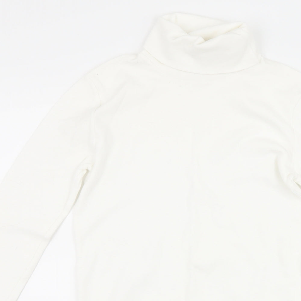 Petit Bateau Girls White   Basic T-Shirt Size 14 Years