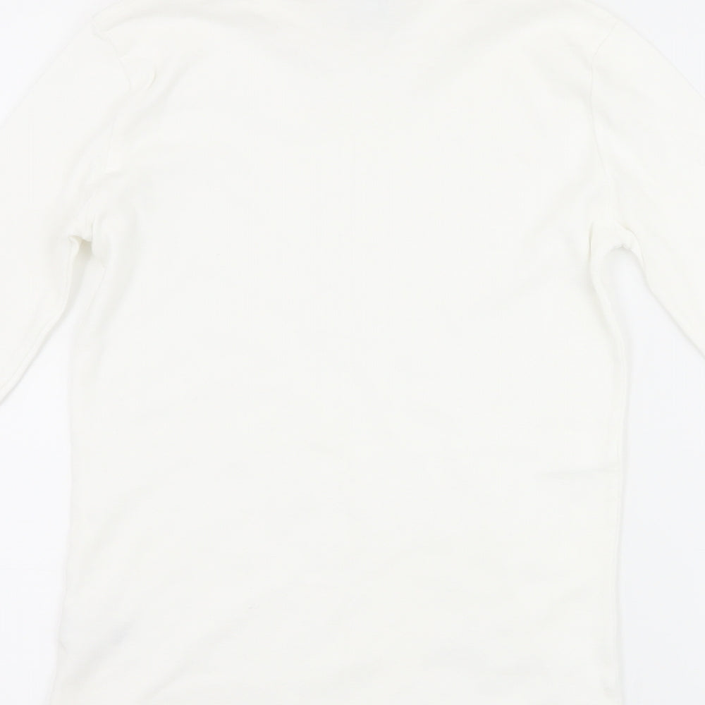 Petit Bateau Girls White   Basic T-Shirt Size 14 Years