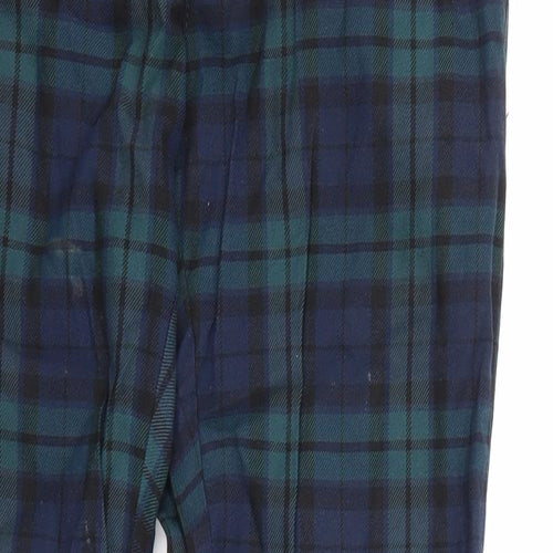Topman Mens Green Check  Trousers  Size 30 L30 in