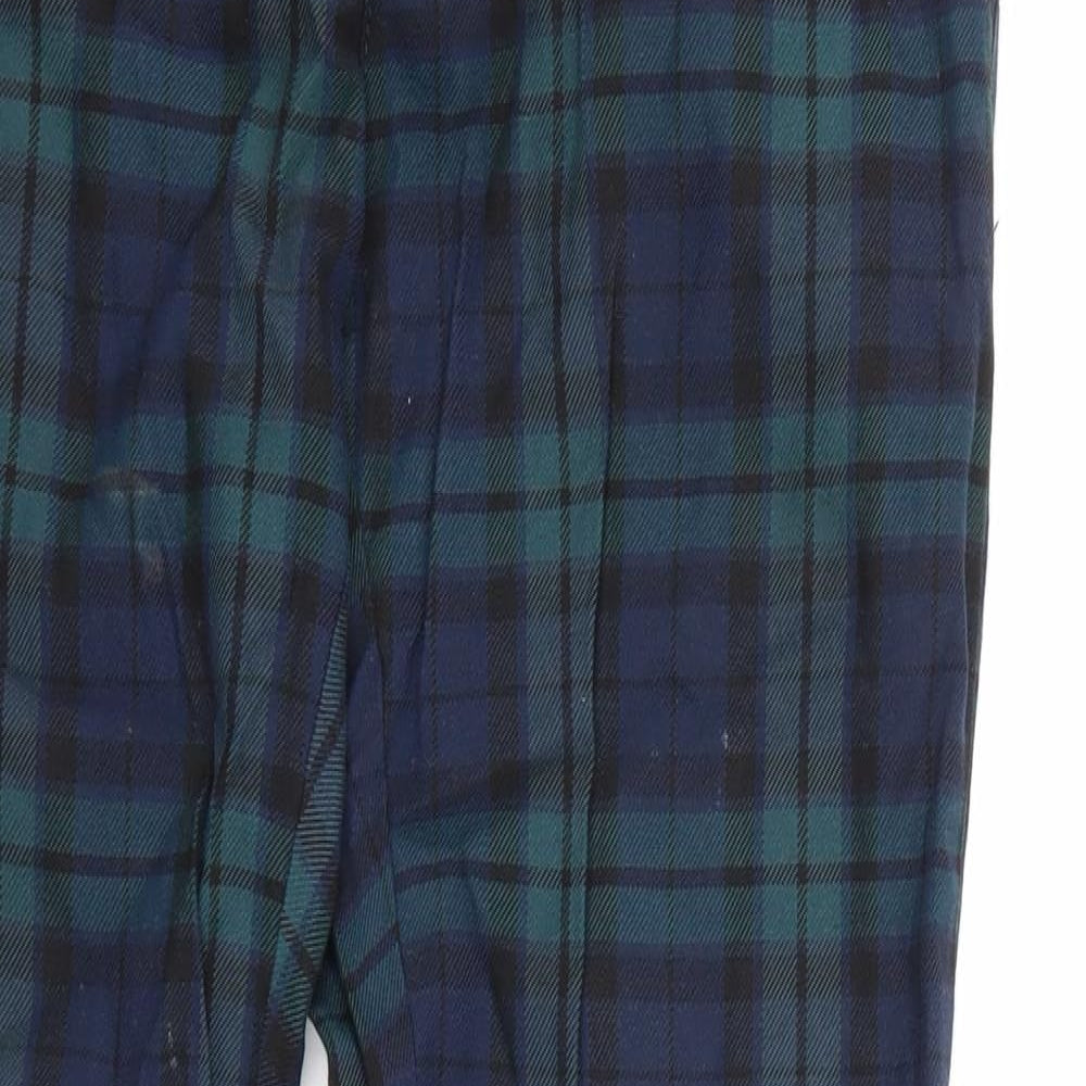 Topman Mens Green Check  Trousers  Size 30 L30 in