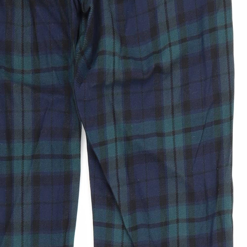 Topman Mens Green Check  Trousers  Size 30 L30 in