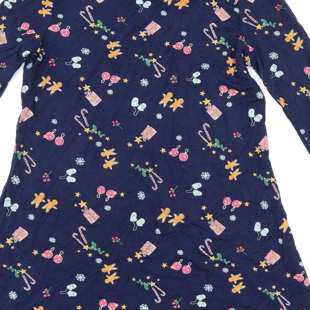 TU Womens Blue   Skater Dress  Size 10  - christmas