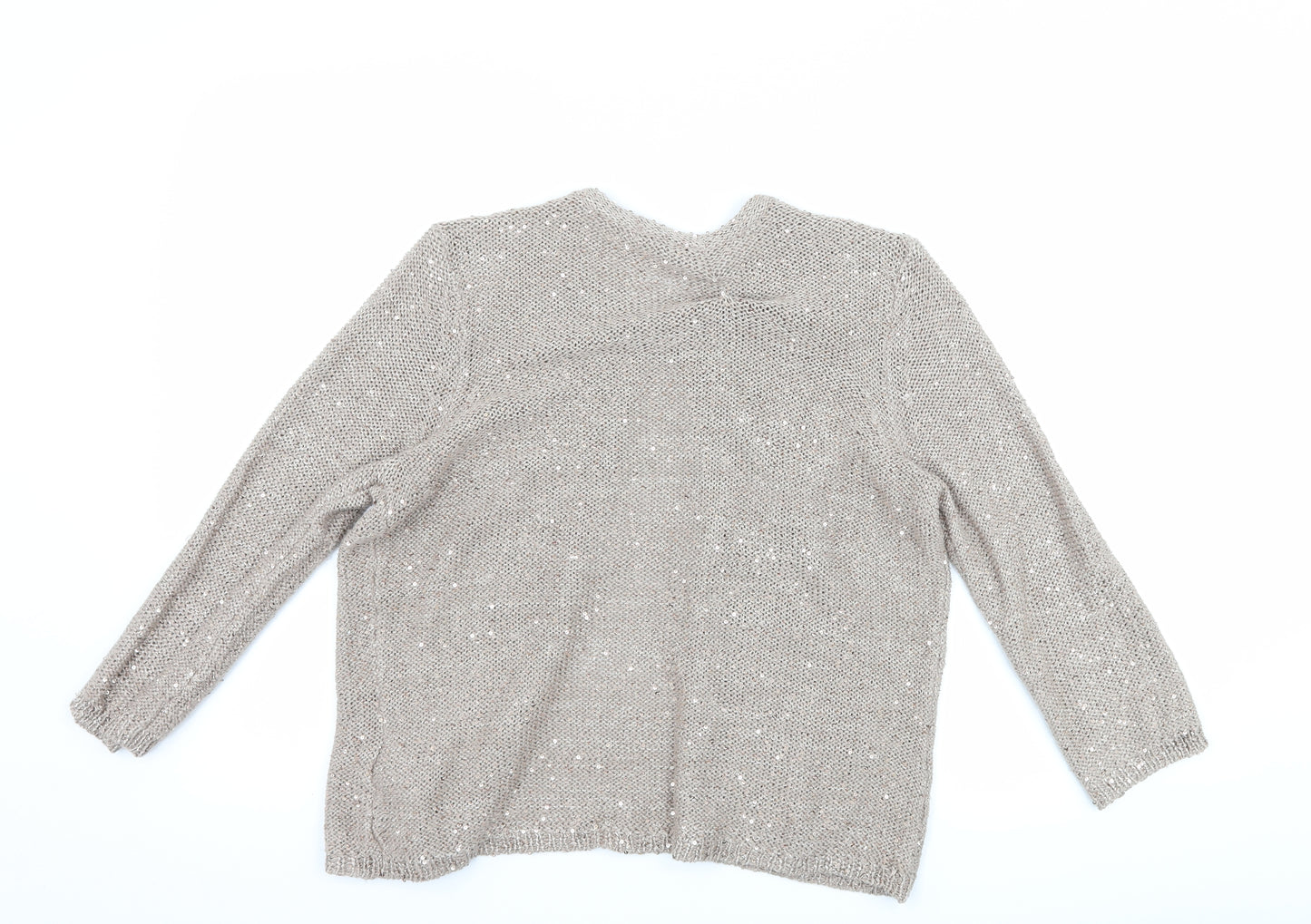Marks and Spencer Womens Brown   Cardigan Jumper Size 12