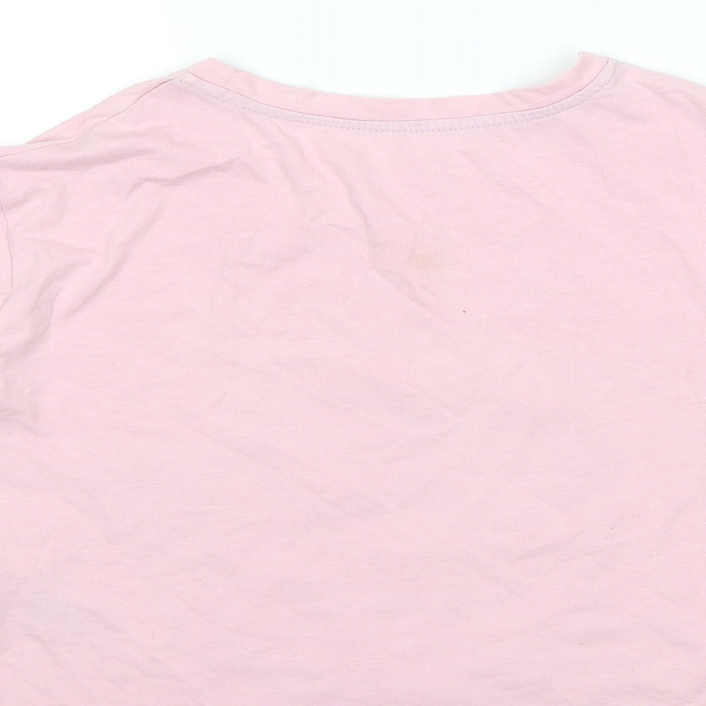 Marks and Spencer Girls Pink   Basic T-Shirt Size 5-6 Years  - Minion