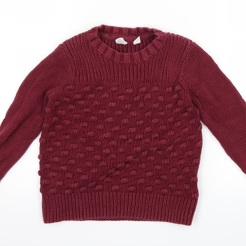 Gap Girls Purple   Pullover Jumper Size 4-5 Years