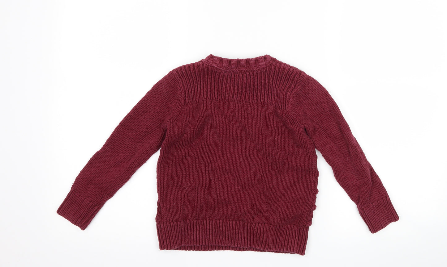 Gap Girls Purple   Pullover Jumper Size 4-5 Years