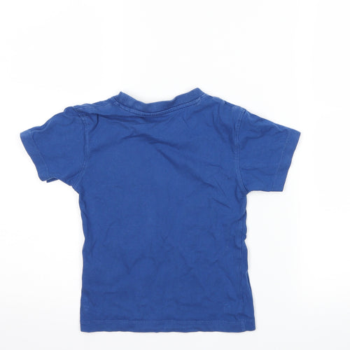 Mountain Life Boys Blue   Basic T-Shirt Size 2-3 Years  - sea life