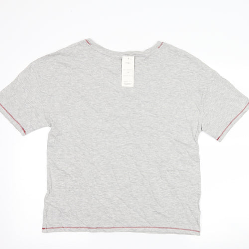 Marks and Spencer Womens Grey   Top Pyjama Top Size 12  - slogan