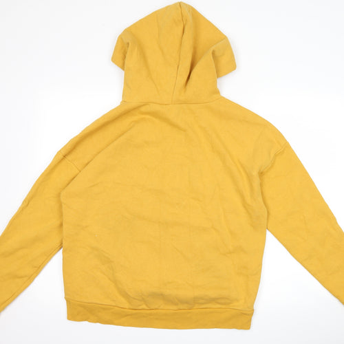 New Look Womens Yellow   Pullover Hoodie Size 12