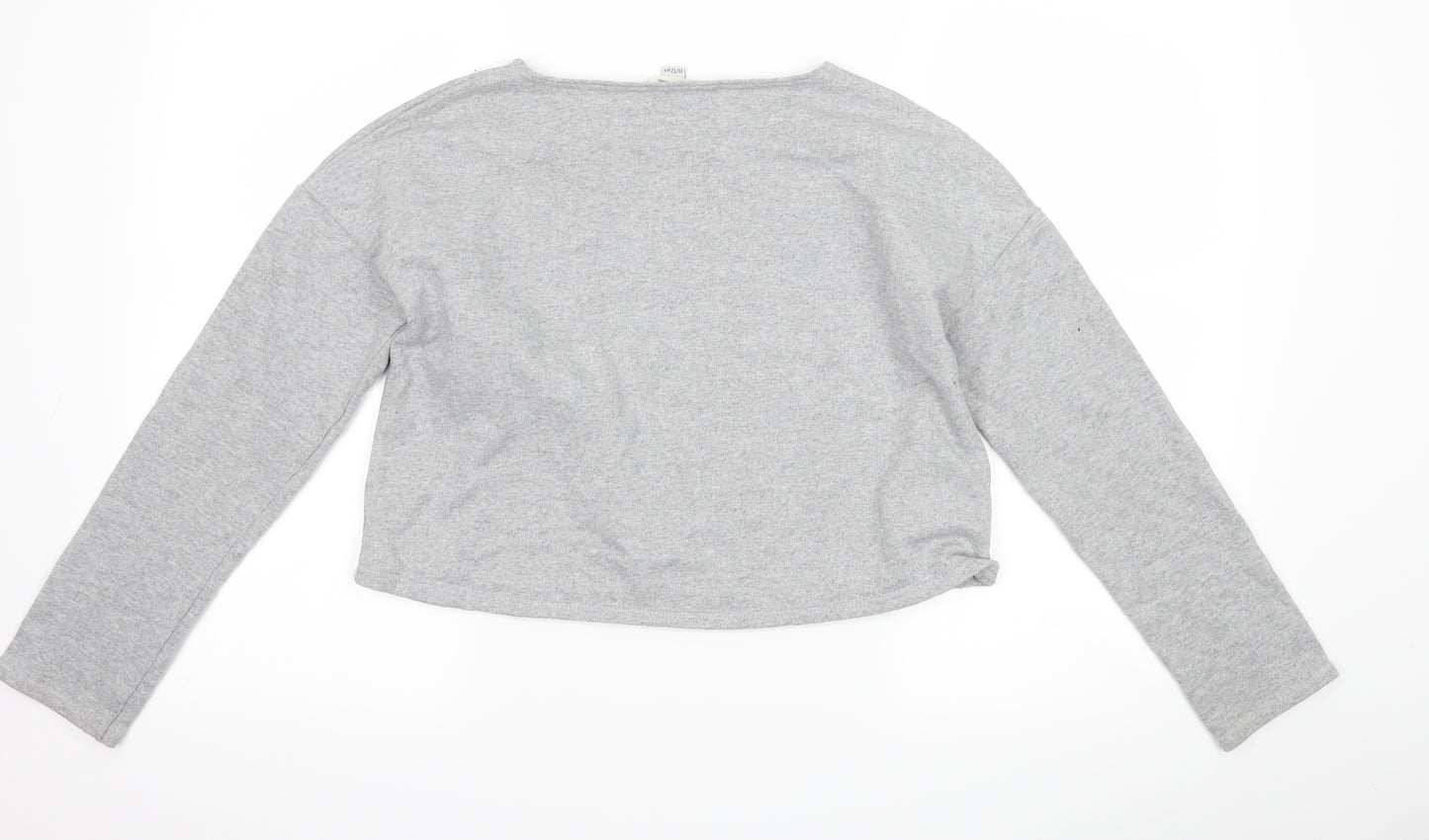 River Island Girls Grey   Pullover Sweatshirt Size 11-12 Years  - slogan