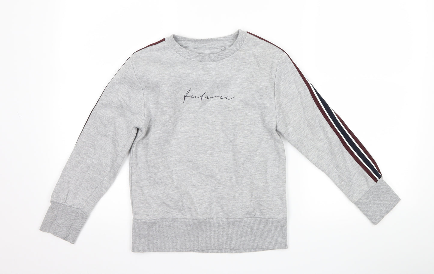 Primark Boys Grey   Pullover Sweatshirt Size 8-9 Years  - future