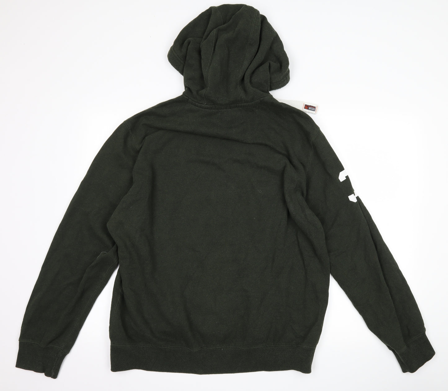 F&F Mens Grey   Pullover Hoodie Size L  - graphic
