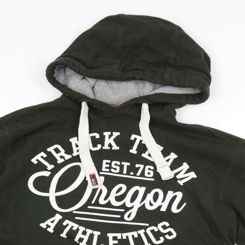 F&F Mens Grey   Pullover Hoodie Size L  - graphic