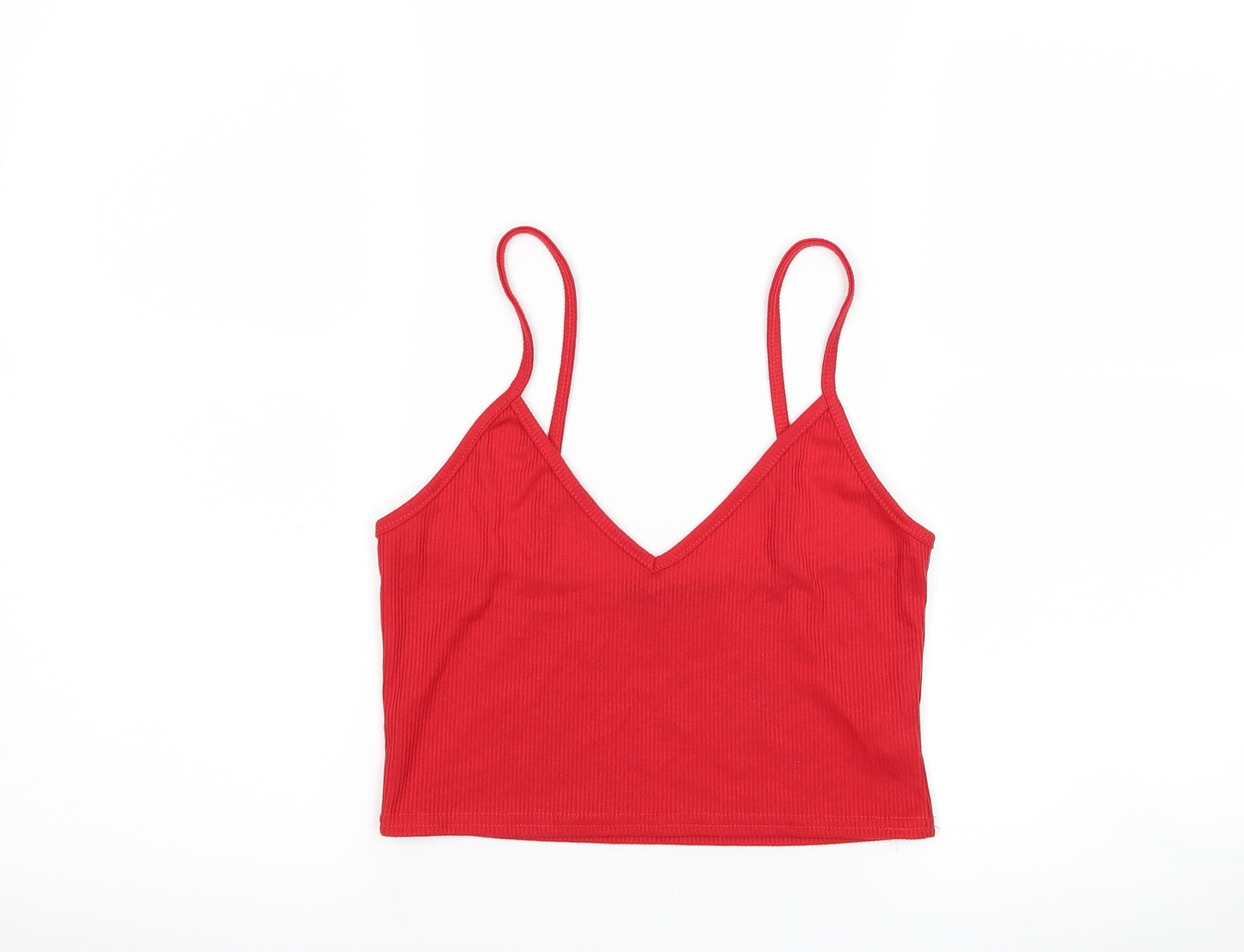 Boohoo Womens Red   Cropped Tank Size 12