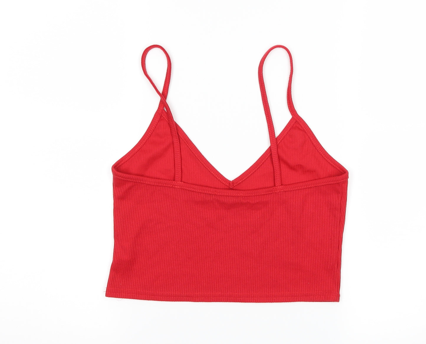 Boohoo Womens Red   Cropped Tank Size 12