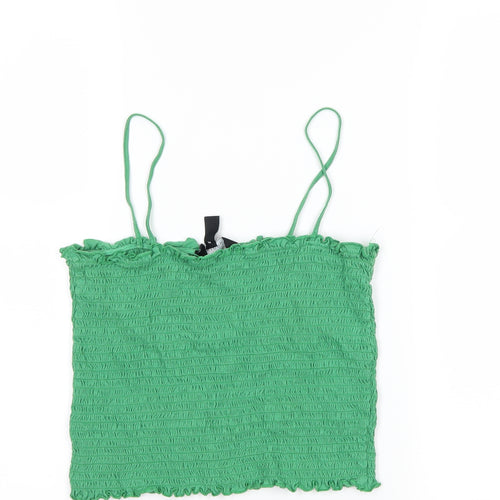 New Look Womens Green   Cropped Tank Size 12
