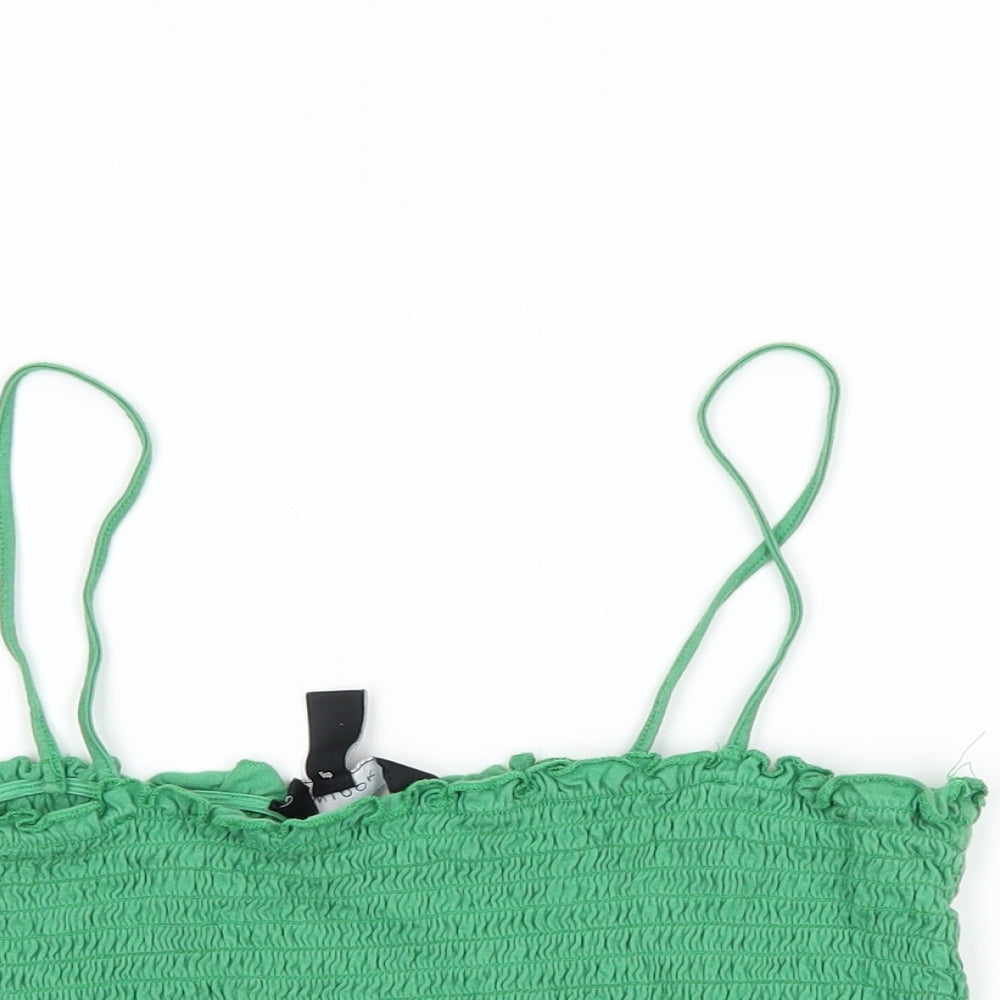 New Look Womens Green   Cropped Tank Size 12