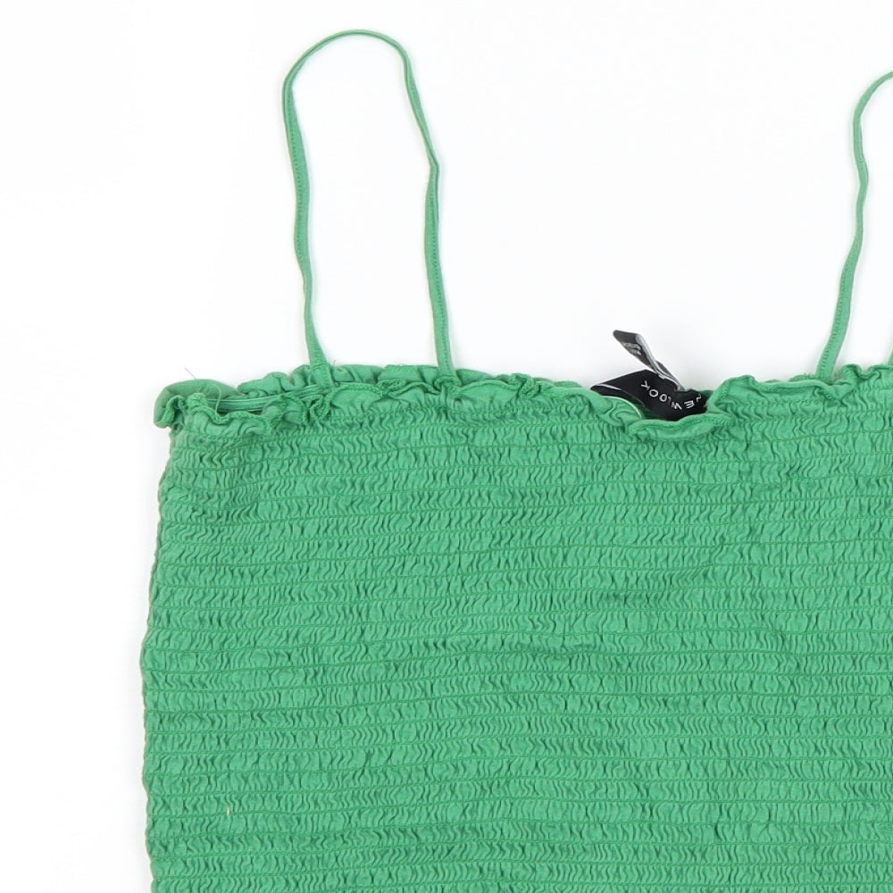 New Look Womens Green   Cropped Tank Size 12