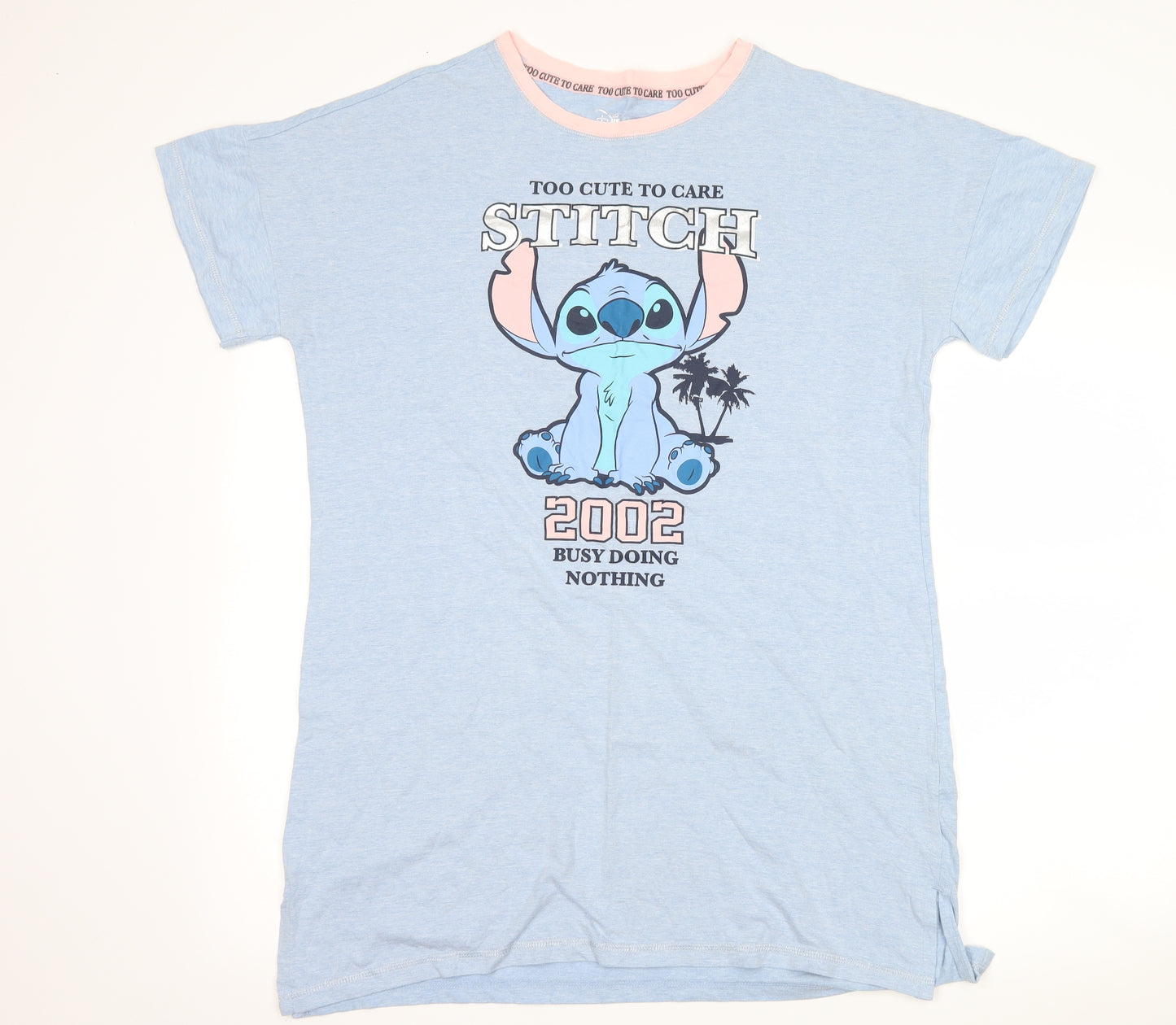 Primark Womens Blue   Top Gown Size S  - disney stitch