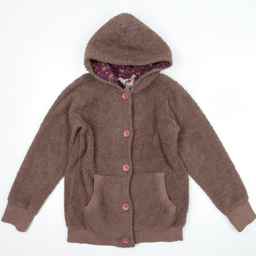 Joules Girls Brown  Fleece Jacket  Size 11-12 Years