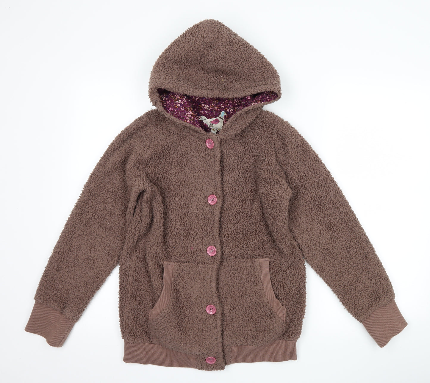 Joules Girls Brown  Fleece Jacket  Size 11-12 Years