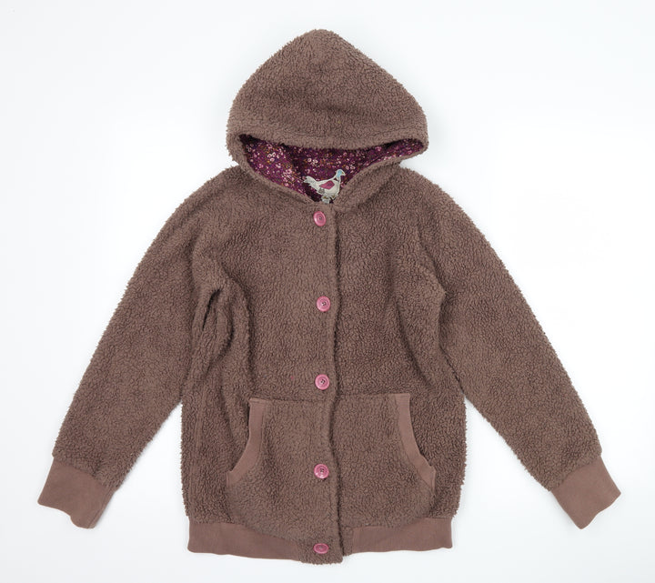 Joules Girls Brown  Fleece Jacket  Size 11-12 Years
