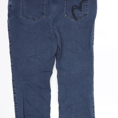 Per Una Womens Blue  Denim Cropped Jeans Size 16 L23 in