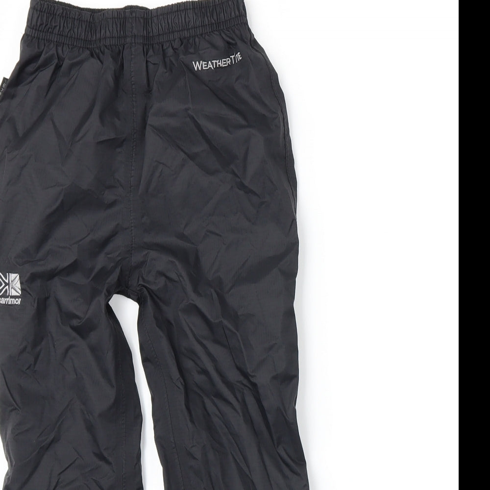 Karrimor Boys Black   Rain Trousers Trousers Size 3-4 Years