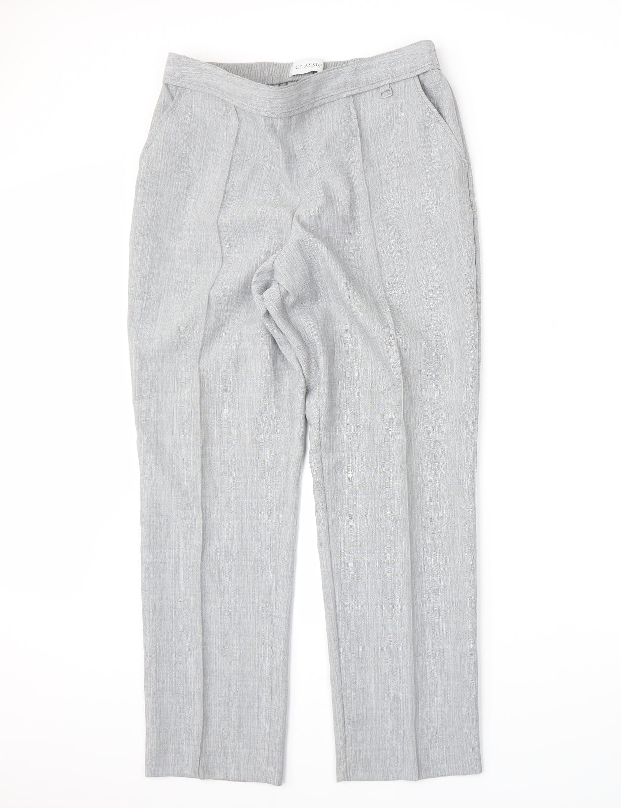 Marks and Spencer Womens Grey   Trousers  Size 12 L27 in