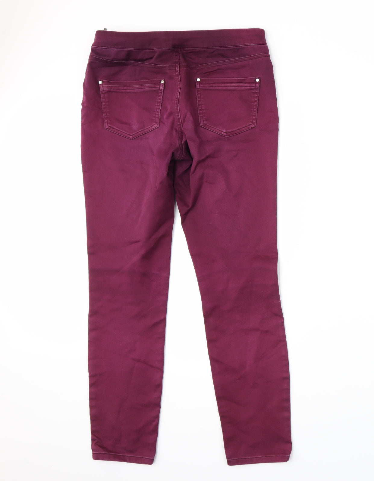 Wallis Womens Purple  Denim Skinny Jeans Size 10 L27 in