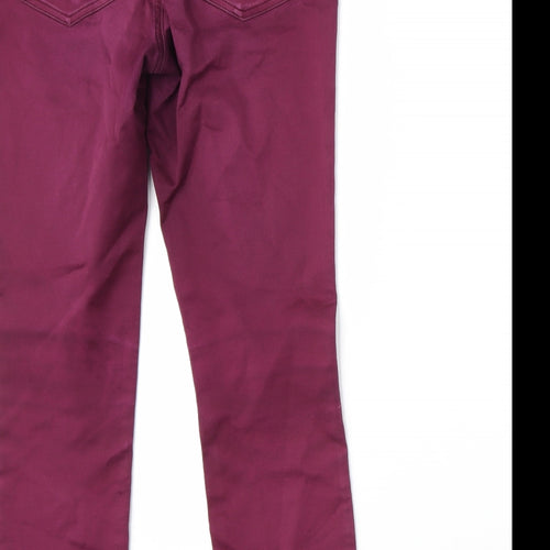 Wallis Womens Purple  Denim Skinny Jeans Size 10 L27 in