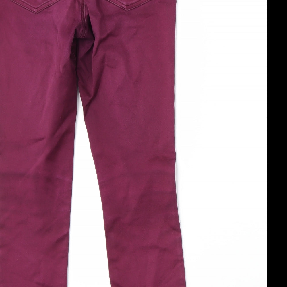 Wallis Womens Purple  Denim Skinny Jeans Size 10 L27 in