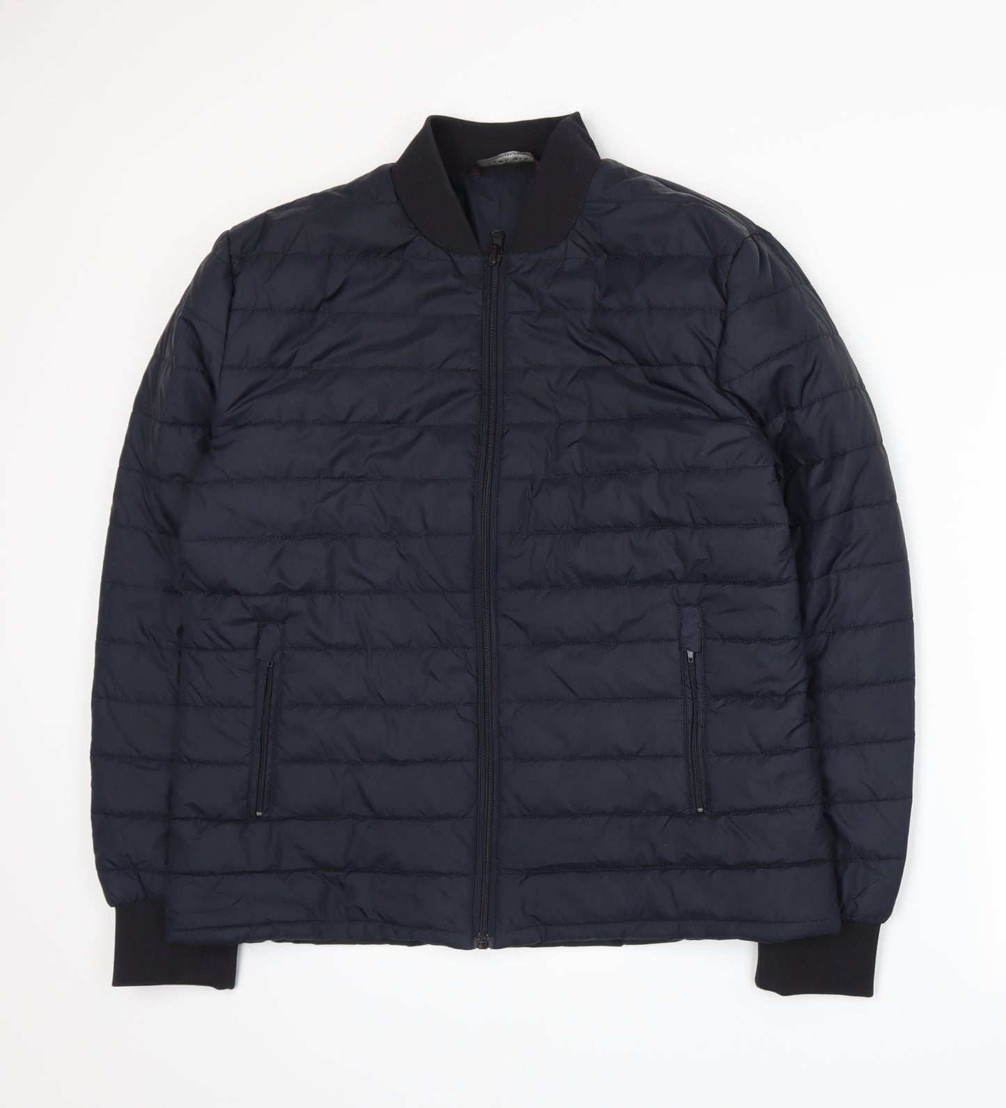 Zara Mens Blue   Puffer Jacket Jacket Size XL