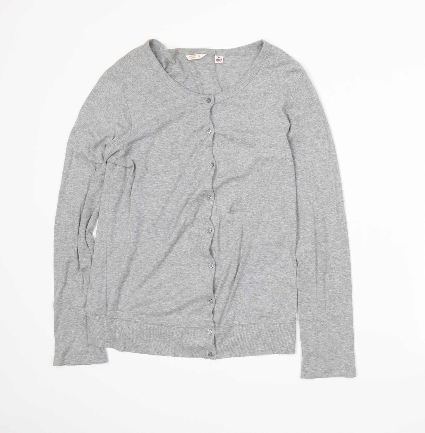 Uniqlo Mens Grey  Jersey Cardigan Jumper Size M