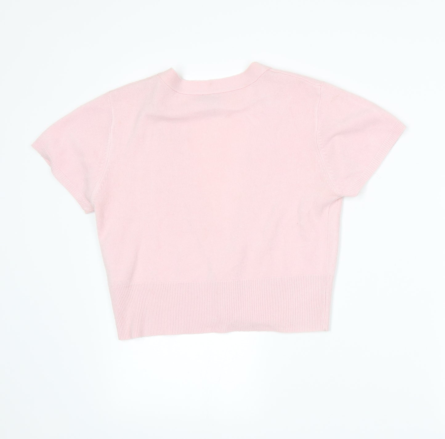 F&F Womens Pink  Knit Cardigan Jumper Size 12