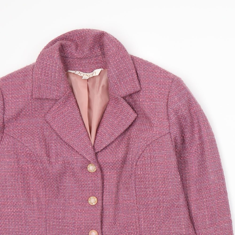 Daxon Womens Pink   Jacket Suit Jacket Size 14