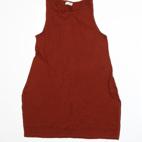 Stradivarius Womens Orange   Basic Tank Size M
