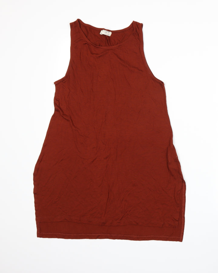 Stradivarius Womens Orange Basic Tank Size M
