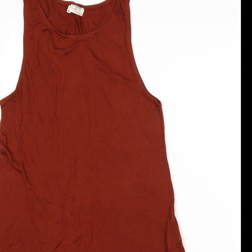 Stradivarius Womens Orange   Basic Tank Size M