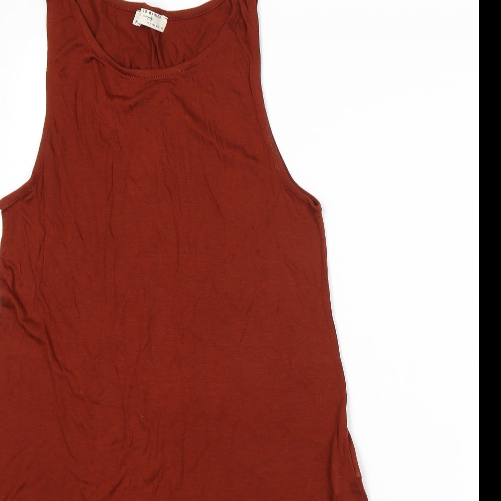 Stradivarius Womens Orange   Basic Tank Size M